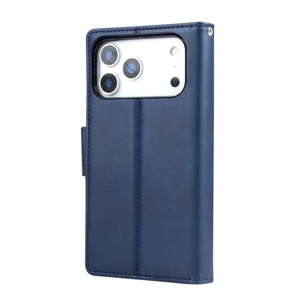 iPhone 17 Pro Hanman Miro 2-in-1 Plånboksfodral i Premium PU-Läder Svart