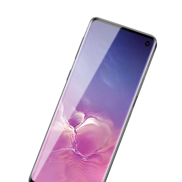 Samsung Galaxy S10E - Täysi peittävä 3D näytönsuoja (etu- ja takaosa). Transparent/Genomskinlig