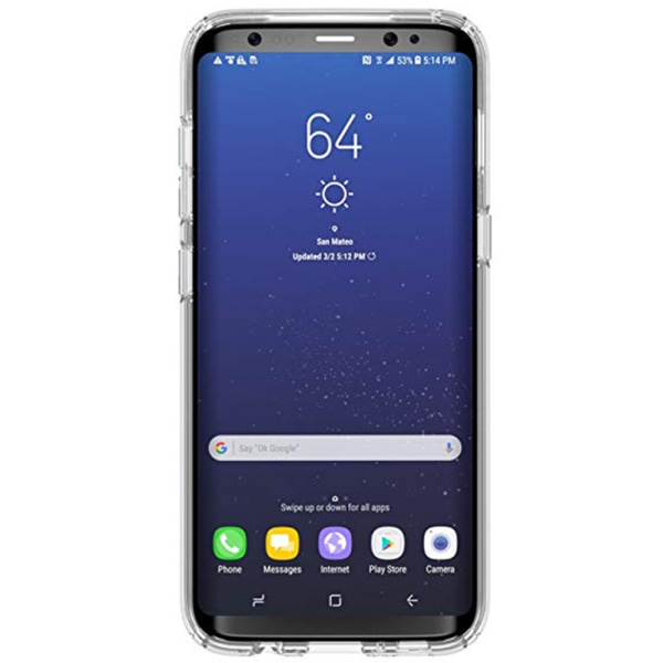 Samsung Galaxy S8 + - Silikonskal Transparent/Genomskinlig