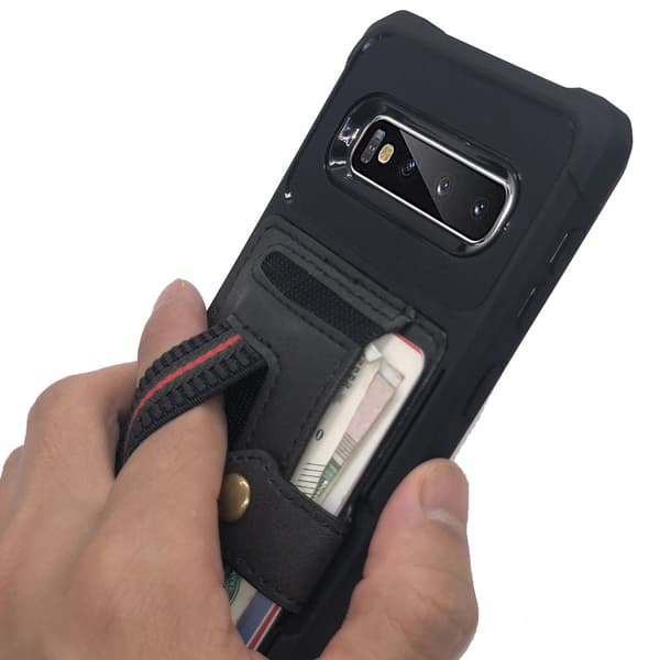 Samsung Galaxy S10 - Skal med Kortfack Blå