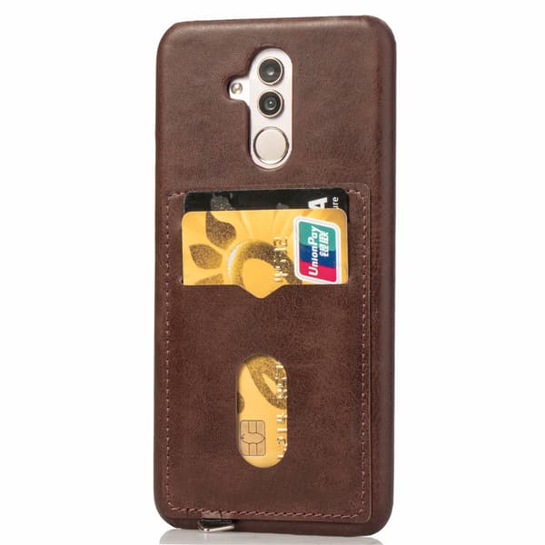 Huawei Mate 20 Lite - Vintage Skal med Kortfack Grå