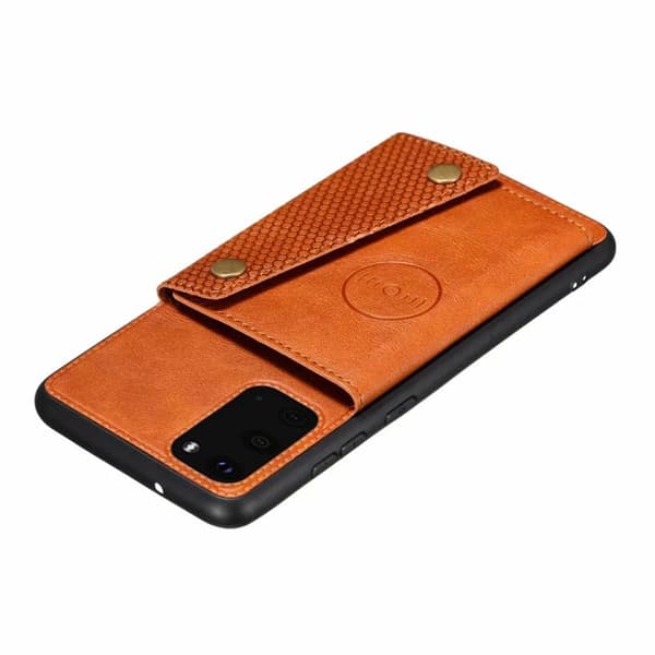 Stilfuldt cover med kortrum - Samsung Galaxy S20FE Grå