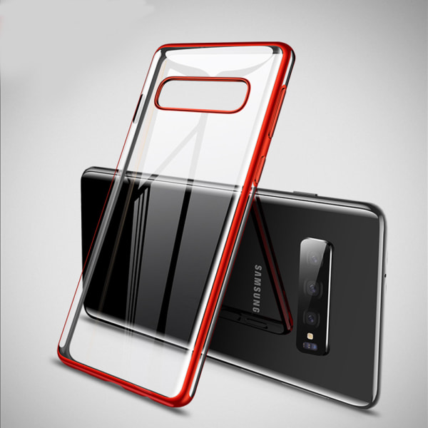 Samsung Galaxy S10 - Silikonskal (EXTRA TUNT) Röd