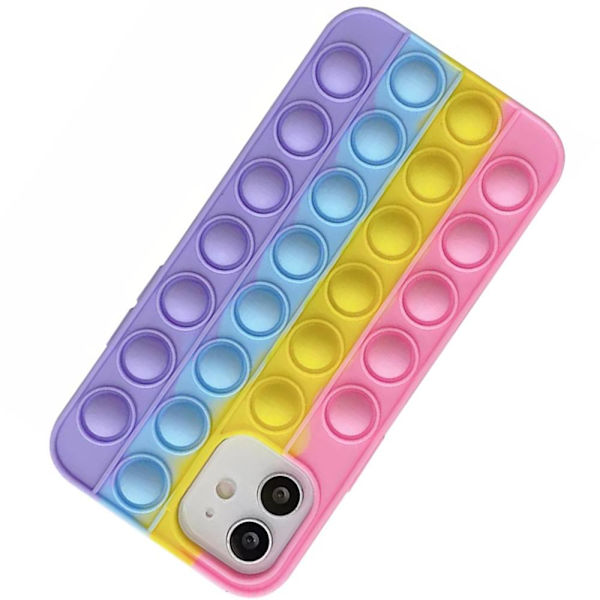 Stötdämpande Fidget Pop It Silikonskal - iPhone 11 Gul
