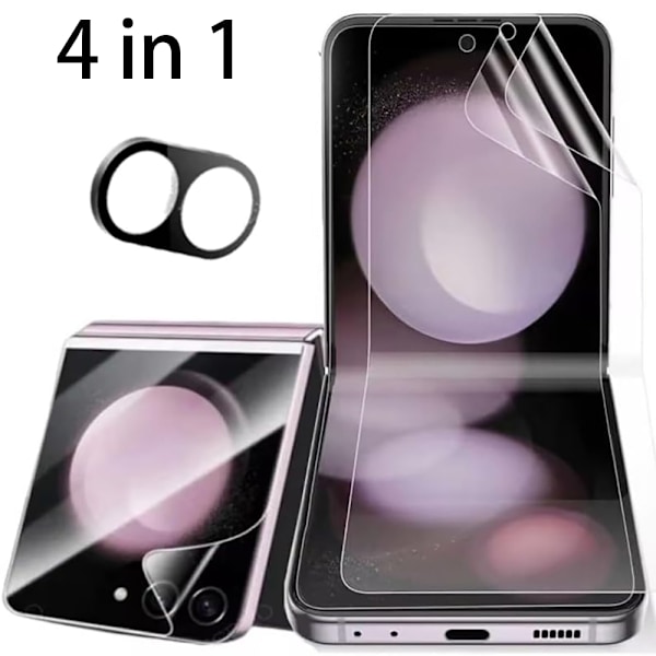 Skydda Din Z Flip 6 - 4in1 Hydrogel & 2.5D Kameralinsskydd