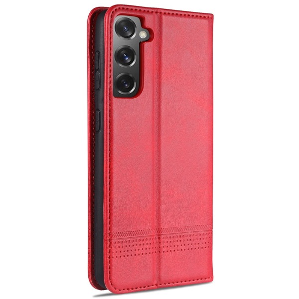 Godt laget lommebokdeksel (AZNS) - Samsung Galaxy S21 Röd