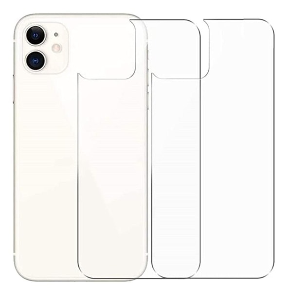 2-PACK iPhone 12 Baksida Skärmskydd 9H 0,3mm Transparent/Genomskinlig