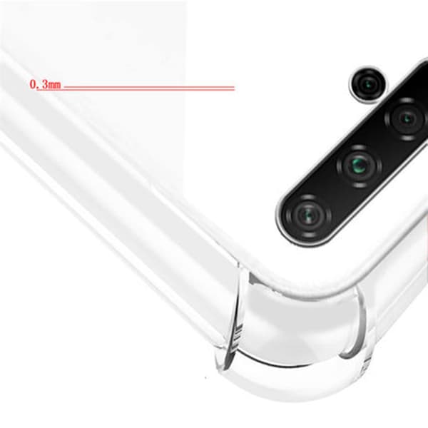 Stötdämpande FLOVEME Silikonskal - Huawei Nova 5T Transparent