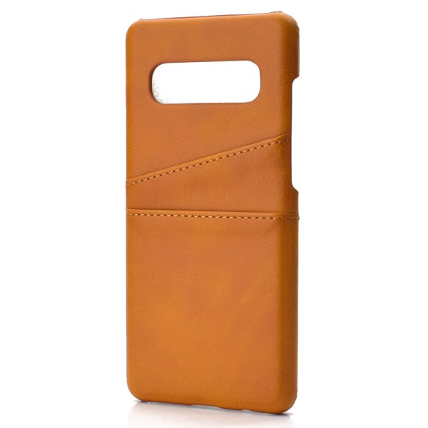 Cover med kortslot til Samsung Galaxy S10e (Vintage) Ljusbrun