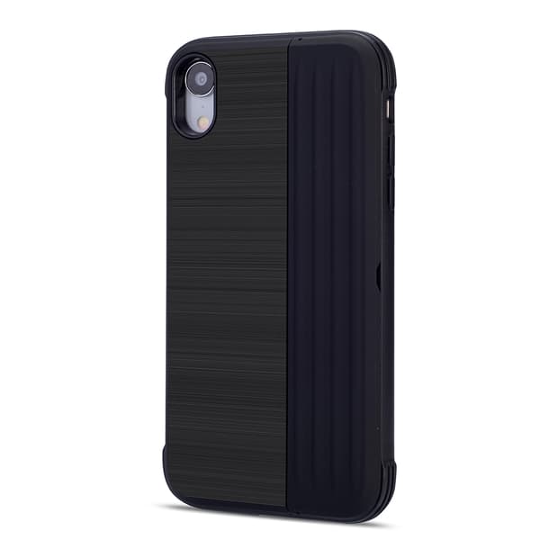 Skal med kortfack från LEMAN - till iPhone XS Max Guld