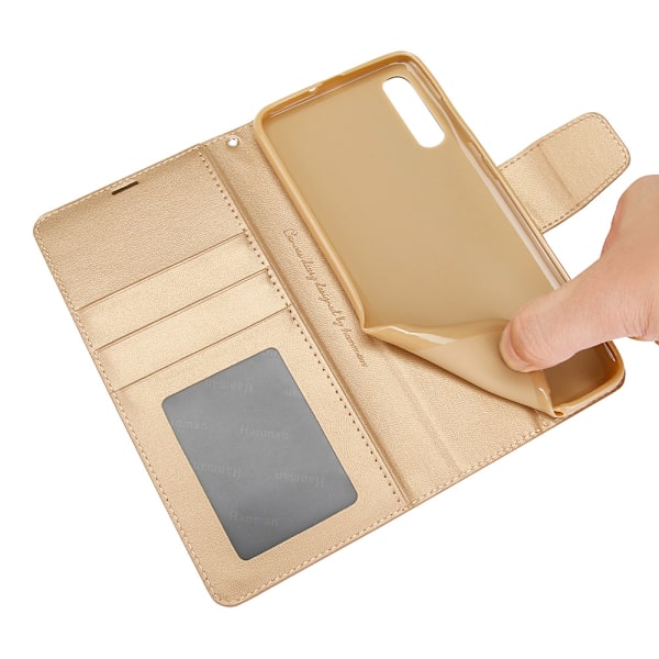 Samsung Galaxy A70 - Effektfullt Plånboksfodral Svart
