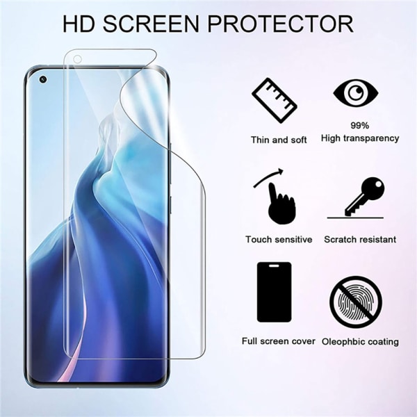 2-PACK Hydrogel Skärmskydd HD 0,2mm Xiaomi 12 Transparent