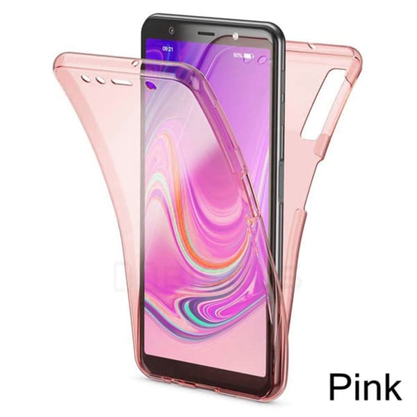 Samsung Galaxy A10 - Elegant Dubbelsidigt Silikonskal Transparent