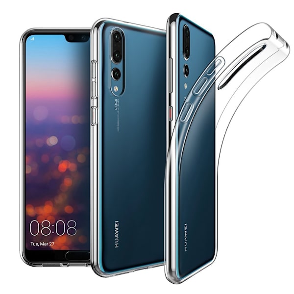 Smart Skyddsskal i Silikon (Ruff-Grip) till Huawei P20 Pro Transparent