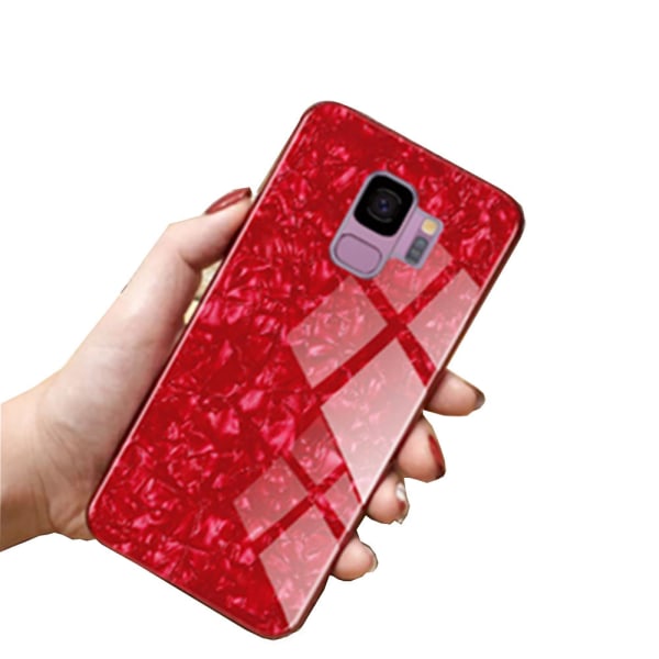 Samsung Galaxy S9 - Stilfuldt stødabsorberende marmorcover Svart