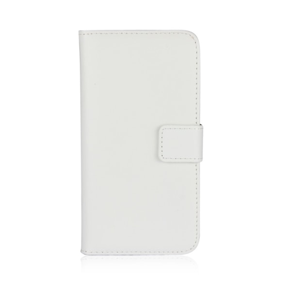 iPhone X - LEMAN nahkainen lompakkokotelo Vit