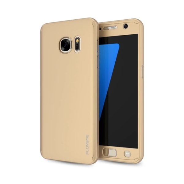 Praktiskt Skyddsfodral för Galaxy S6 EDGE  (2 delar) Guld