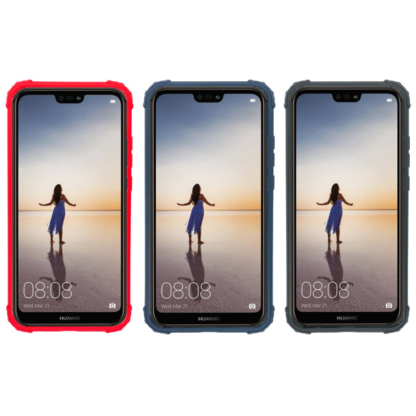 Stødabsorberende Robust Cover LEMAN - Huawei P20 Lite Svart