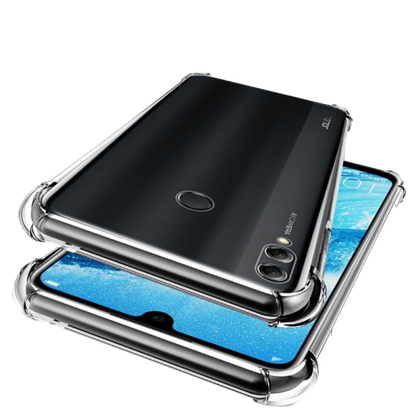 Robust silikonecover tykt hjørne - Huawei P Smart 2019 Transparent/Genomskinlig