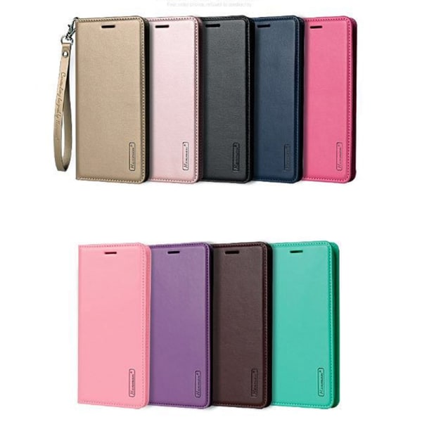 iPhone 15 Pro - Smidigt Smart HANMAN Plånboksfodral Pink gold