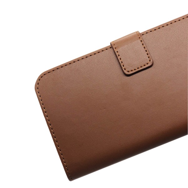 iPhone XR - Plånboksfodral i Läder från FLOVEME Brun