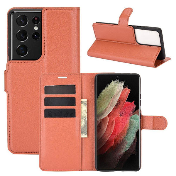 Stilsäkert NKOBEE Plånboksfodral - Samsung Galaxy S21 Ultra Svart