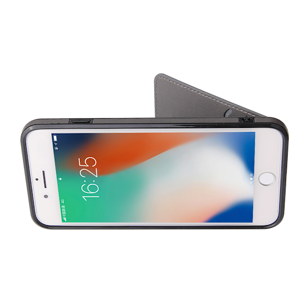 Kraftfullt Skal med Kortfack - iPhone 8 Plus Mörkblå