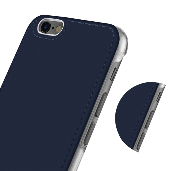 Deksel i minimalistisk design (PU-skinn) til iPhone 6/6S Guld