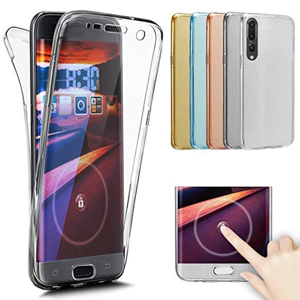 Smart Silikonfodral med Touchsensor (Fram & Bak) Huawei P20 Pro Svart