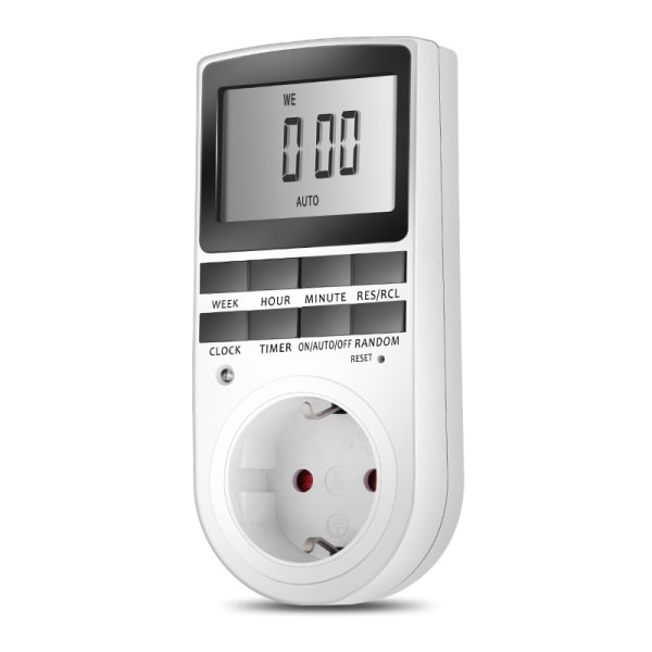 Smidig Smart Vägg Timer Ström Timer EU Plug Vit