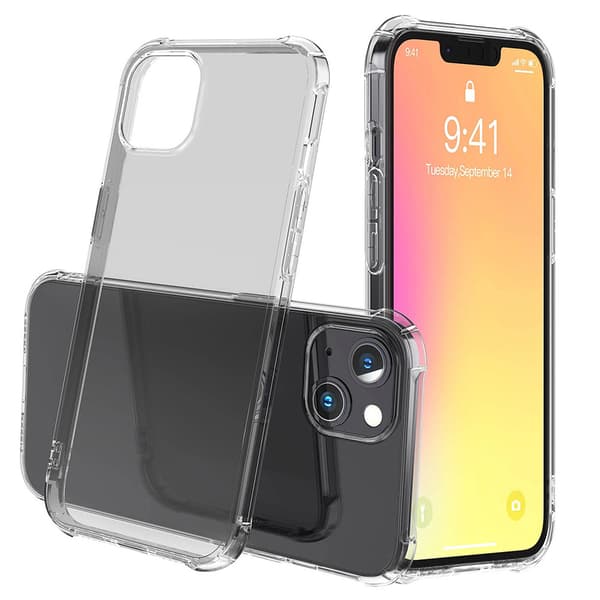 Stilrent Skyddande Silikonskal - iPhone 14 Plus Genomskinlig