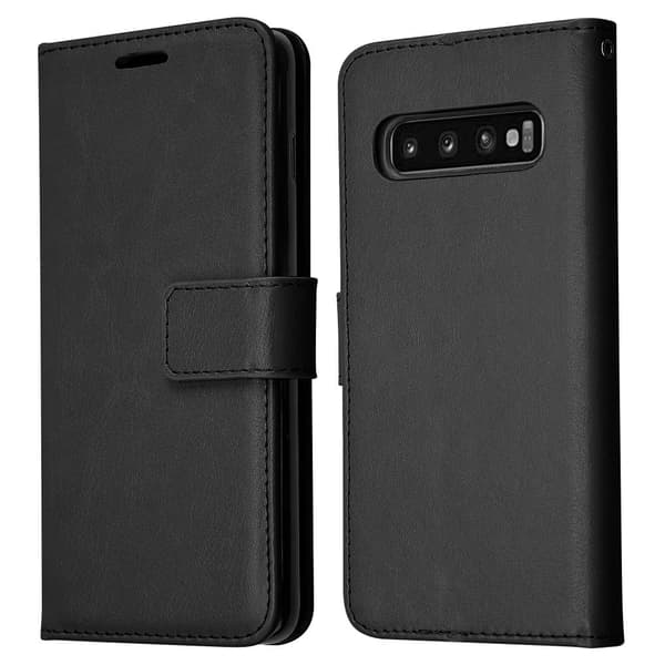 Stilrent Plånboksfodral (Dubbelfunktion) - Samsung Galaxy S10+ Röd Röd