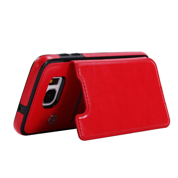 Samsung Galaxy S7 Edge - M-Safe-deksel med lommebok Röd