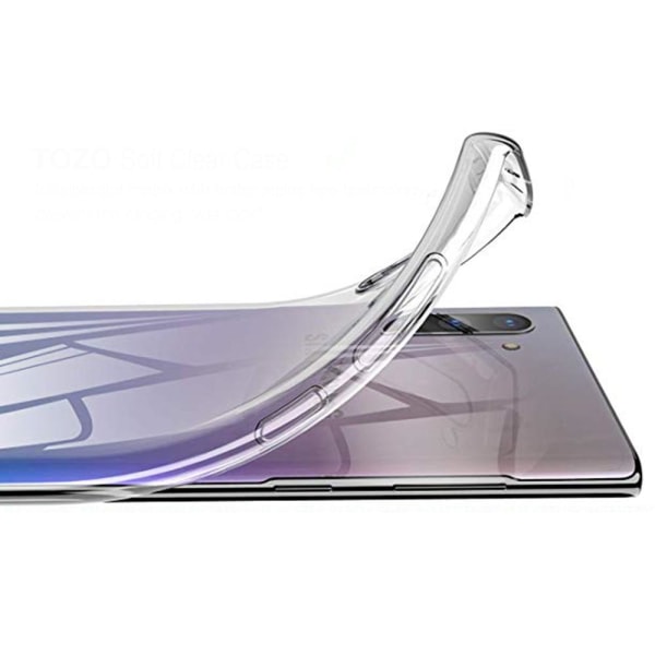 Effektfullt Skyddsskal i Silikon - Samsung Galaxy Note 10 Transparent/Genomskinlig