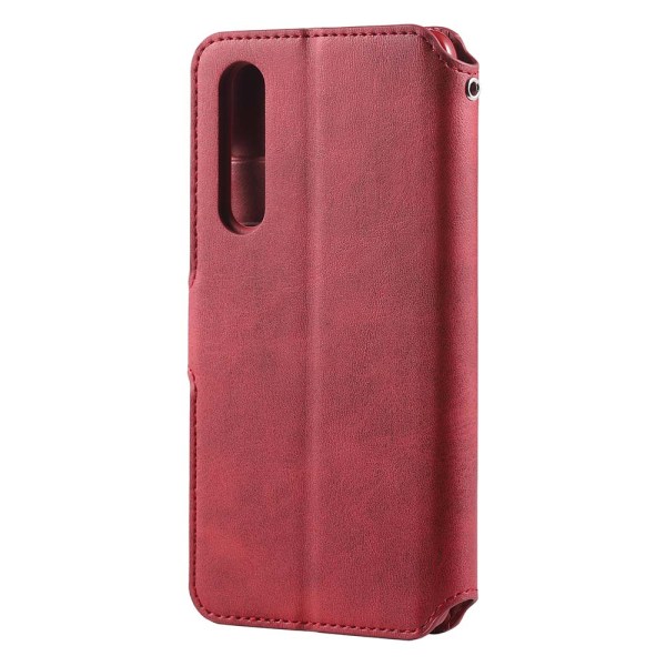 Huawei P30 - Exklusivt Stilsäkert Plånboksfodral Röd