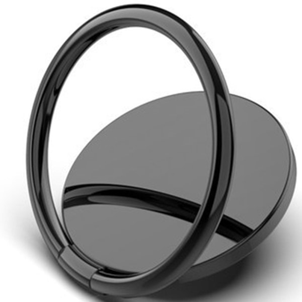 Glat 360 ringholder Svart