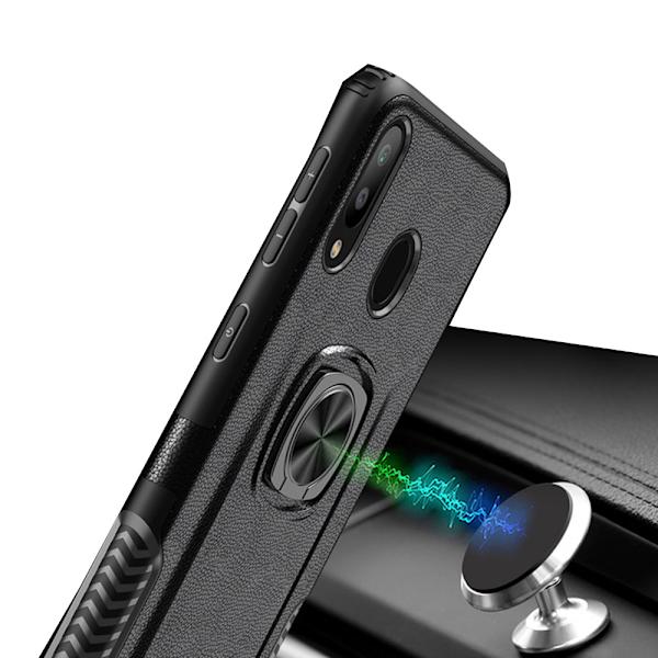 Effektfullt Skal med Ringhållare - Samsung Galaxy A40 Guld
