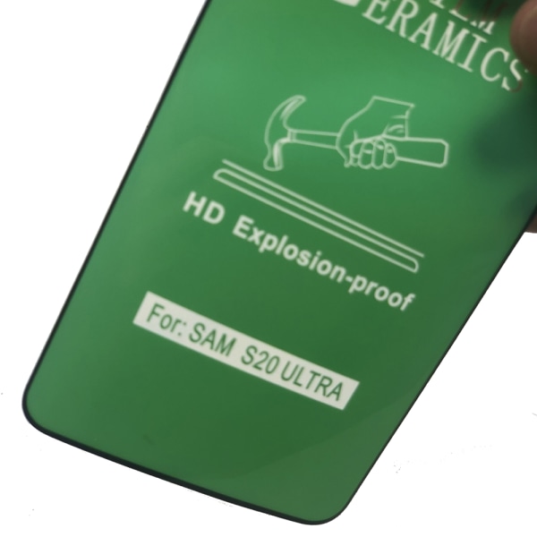 3-PACK keramisk skærmbeskytter HD 0,3 mm Samsung Galaxy S20 Ultra Transparent/Genomskinlig