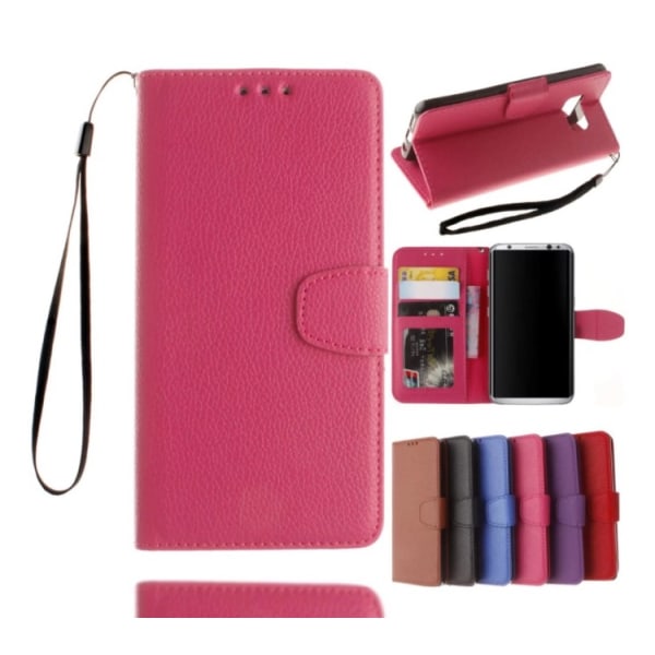 Stilig lommebokdeksel fra NKOBEE til Samsung Galaxy S8 Rosa
