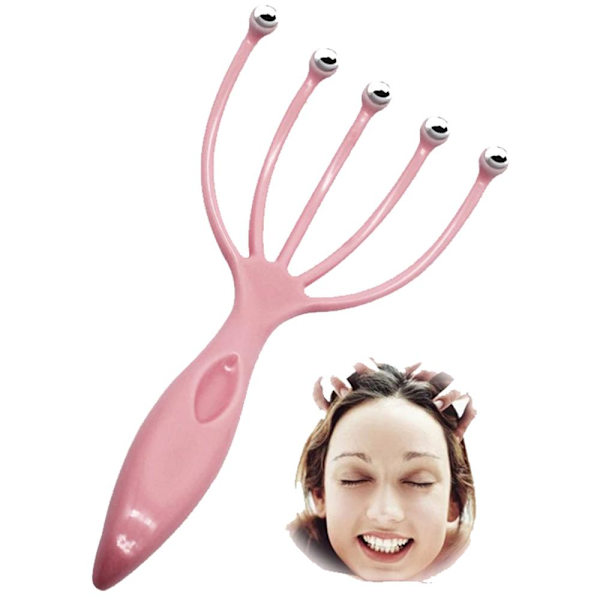 Hållbar Handdesign Huvudmassage Verktyg Rosa