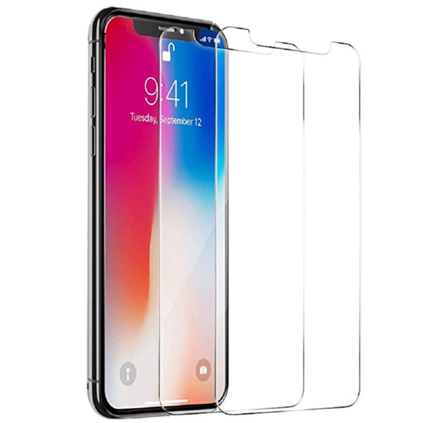 iPhone X/XS skærmbeskytter 2-PACK Standard 9H Screen-Fit HD-Clear
