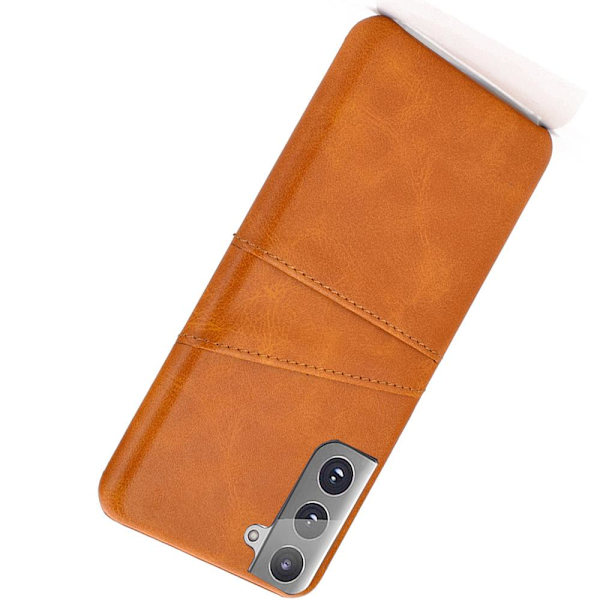 Smidigt Skal med Kortfack - Samsung Galaxy S21 Plus Brun