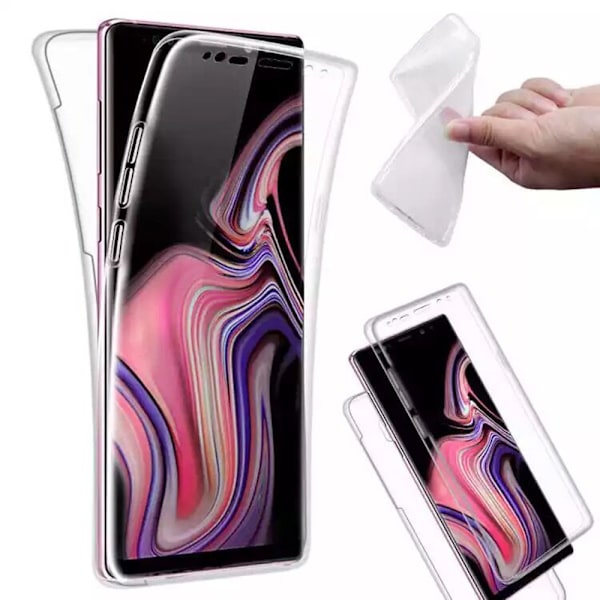 Dubbelt Silikonfodral med Touchfunktion - Samsung Galaxy S10 Blå