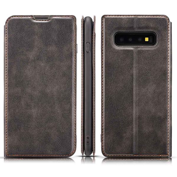 Samsung Galaxy S10 Plus - Pl�nboksfodral Svart