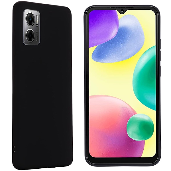 Redmi 10 5G - Stilrent och Tåligt Matte Black Skydd