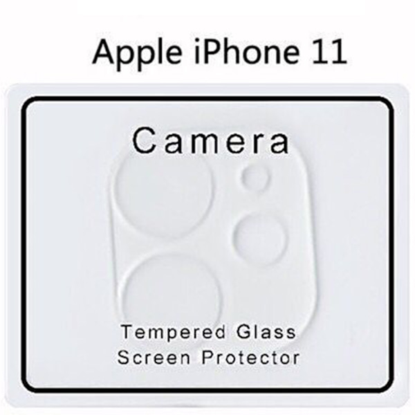 Bakre Kameralins Skydd FullCover 9H 2.5D iPh 11 ProGuard Transparent/Genomskinlig