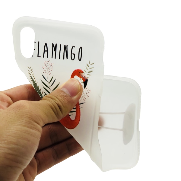 Skal i Retrodesign (Flamingo) till iPhone X/XS