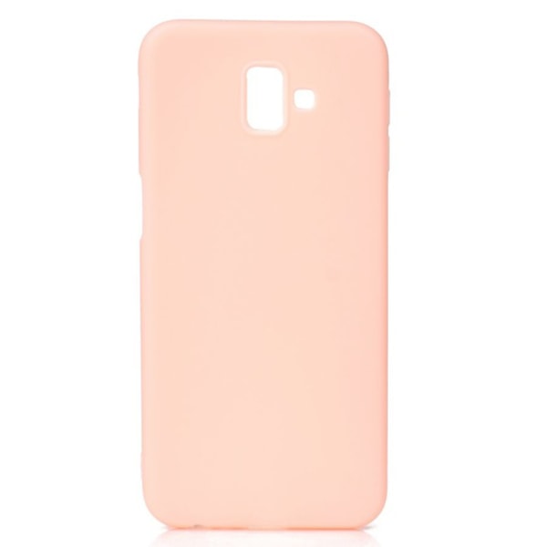 Praktisk beskyttende silikondeksel - Samsung Galaxy J6 2018 Röd