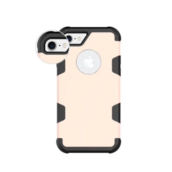 iPhone 8Plus - Stilfuldt og beskyttende cover (LEMAN) Svart/Guld
