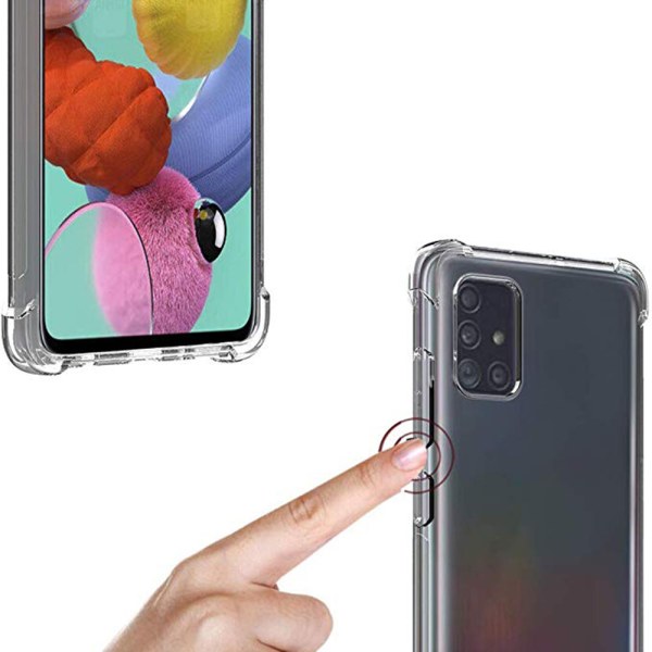 Beskyttende Silikone Cover FLOVEME - Samsung Galaxy A71 Blå/Rosa